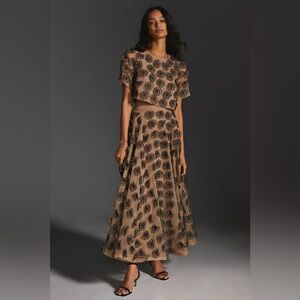 Anthropologie by Let Me Be Top & Ballgown Skirt Set TOP & SKIRT $330 NWT
